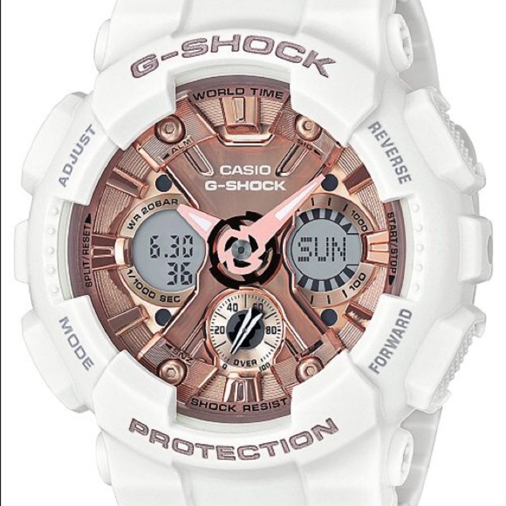 G-Shock Analog-Digital White Rose Gold Watch 46mm